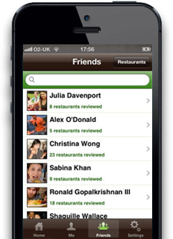Menu Spring iPhone App Screen 2